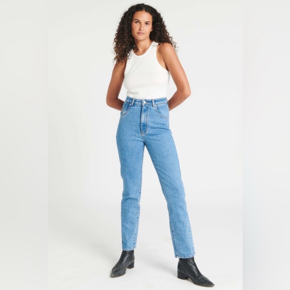 ROLLA'S High Rise Slim Dusters Distressed Blue Jeans 32